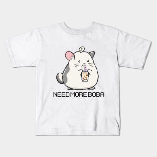 Pixel Mouse Need More Boba Tea! Kids T-Shirt